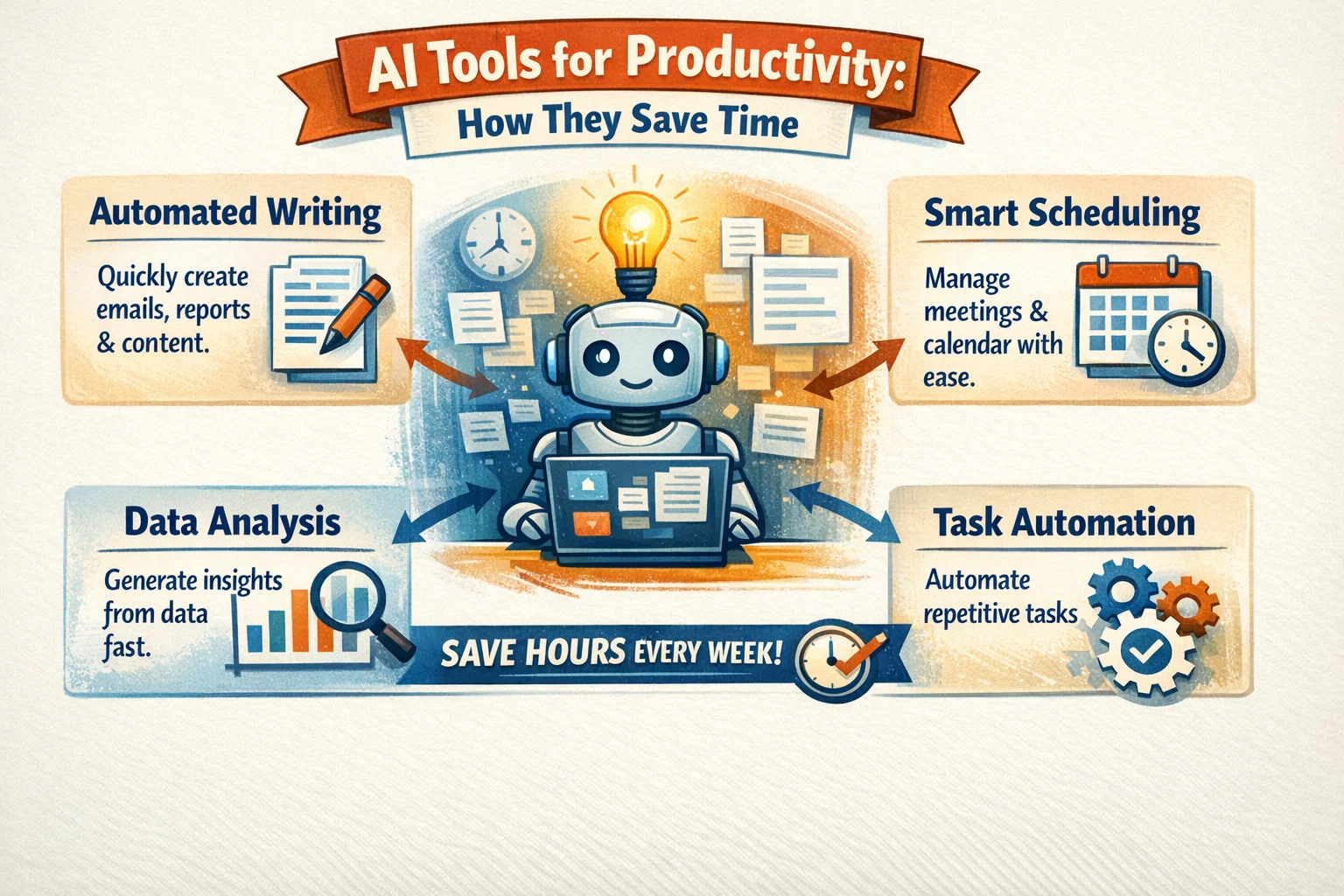 AI Tools for Productivity: How They Save Time Thumbnail